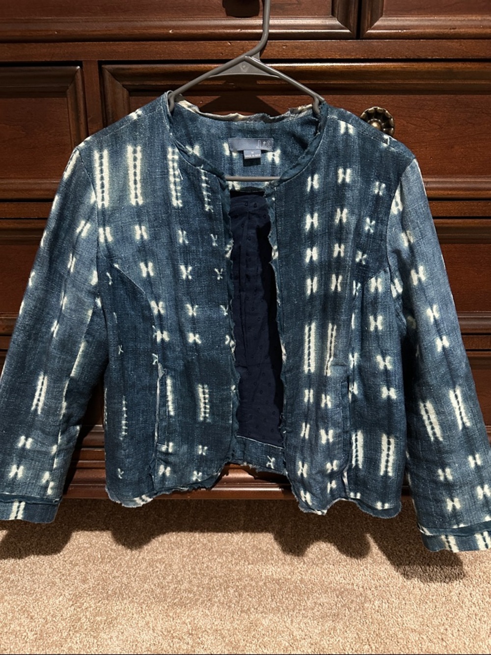 Indigo Patterned Women’s Jacket